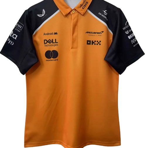 McLaren 2025 Team Polo オレンジ/ブラック